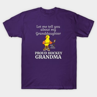 Hockey Granddaughter Proud Grandma T-Shirt T-Shirt